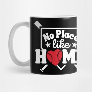 No Place Like Home Baseball Lover Home Plate Mug